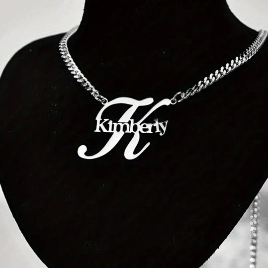 Initial with Name Necklace