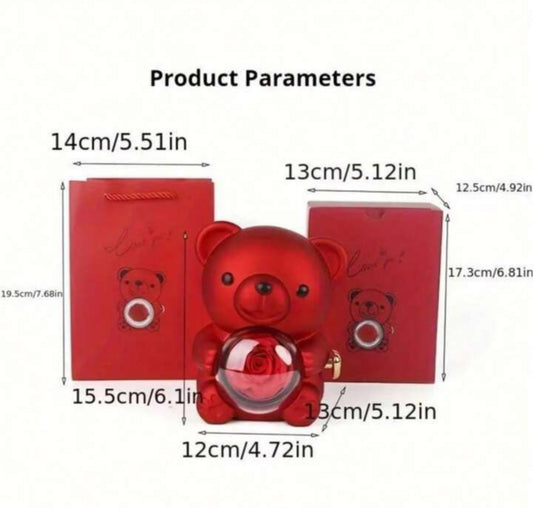 Ring Teddy Bear Jewelry Box