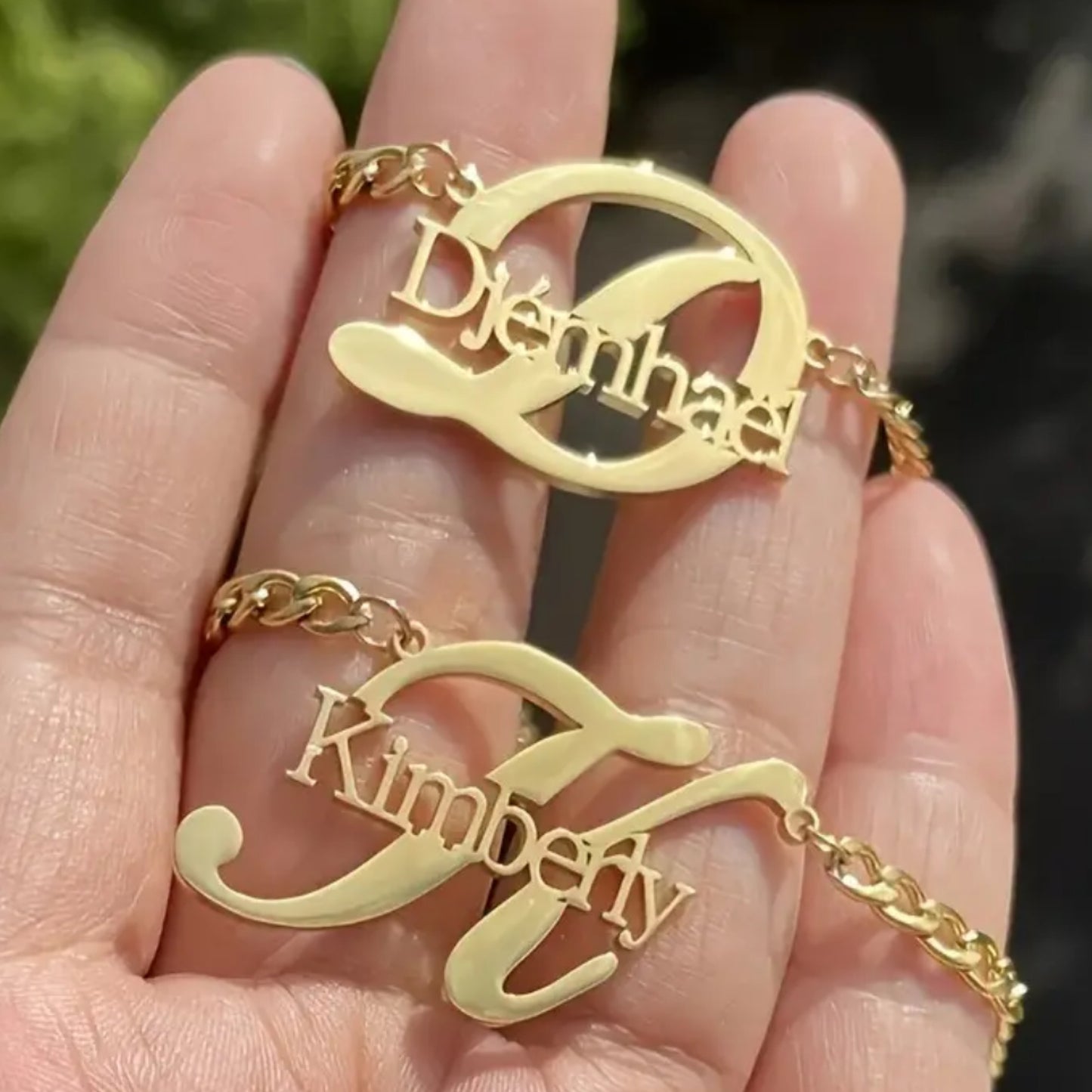 Initial with Name Necklace