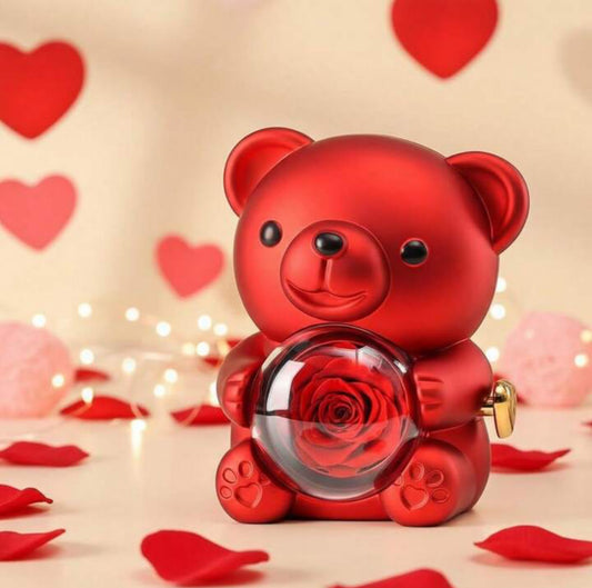 Ring Teddy Bear Jewelry Box