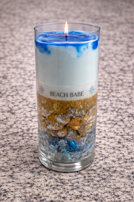 🌊 Beach Babe 8.5” Tall Candle 🌊